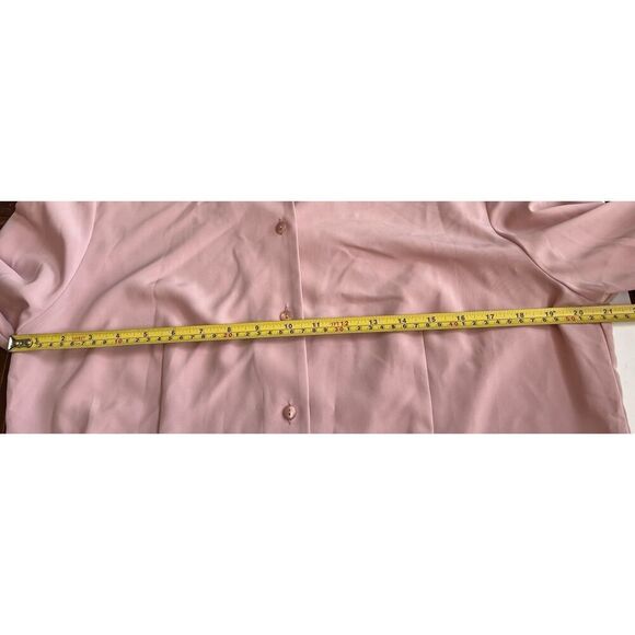 Vintage Pendleton Women's Blouse Sz 16 Long Sleeve Button Front Top Mauve - Picture 5 of 7